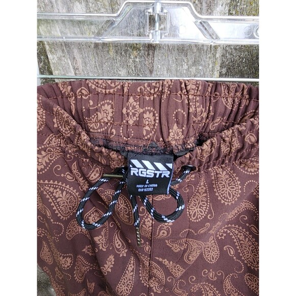 RGSTR Pants Mens Large Brown Cargo Paisley - Picture 10 of 13